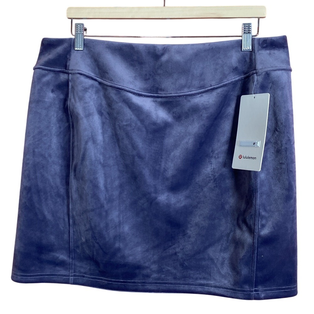 Lululemon Scuba HR Mini‎ Skirt Velvet in Nightfall Color NWT Size XL